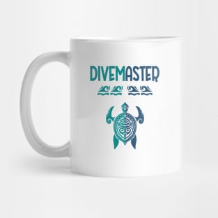 Polynesian Turtle Tattoo Design -Divemaster Scuba Diving Mug